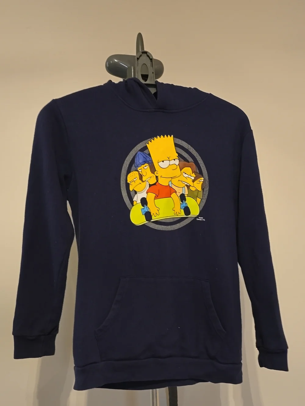 Old Navy Navy Blue Kids Hoodie with The Simpsons Bart Graphic
